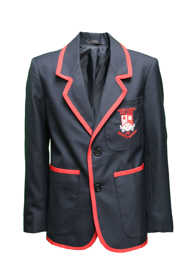 Newlands College Blazer Navy/Red Braid (Straight)